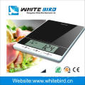 Electronic digital kitchen scale with temperature and humidity display